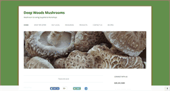 Desktop Screenshot of deepwoodsmushrooms.net