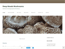 Tablet Screenshot of deepwoodsmushrooms.net